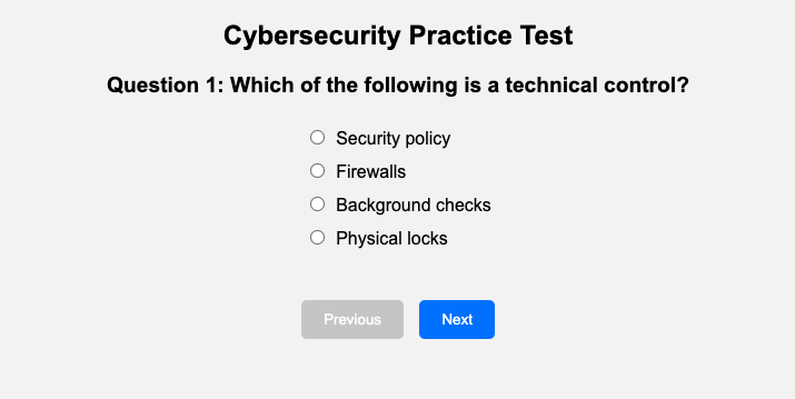 Cybersecurity Test